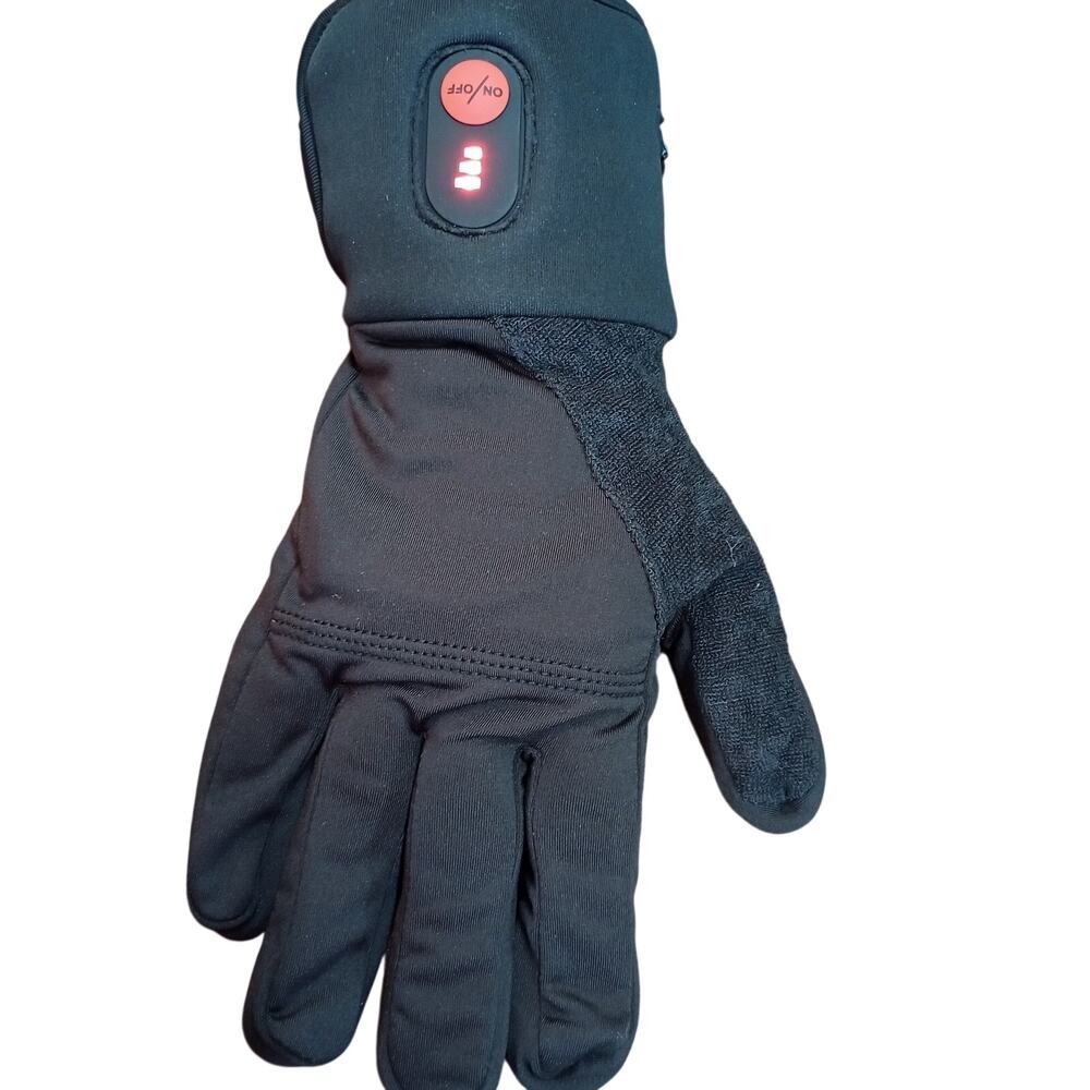SUNWILL Black Heated Gloves with Rechargeable Batteries & Accessories Size M/L